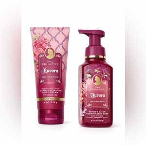 Bath & Body Works Disney Princess Aurora Body Cream & Foaming Hand Soap Set